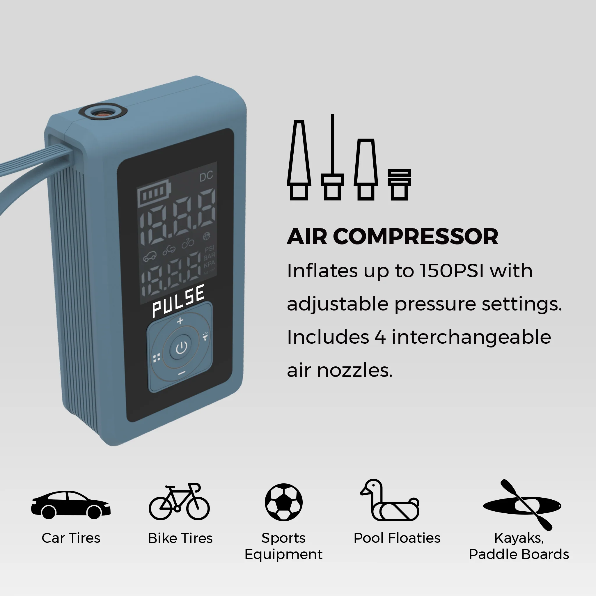 Duo Pack - Jump Portable Car Jump Starter with Air Compressor - Image 36