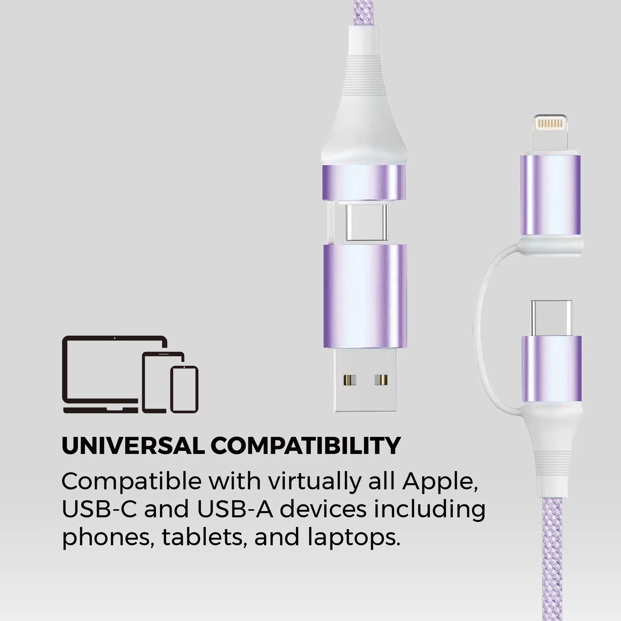 Family Pack - 4-in-1 Universal Fast Charging Cables - Image 15