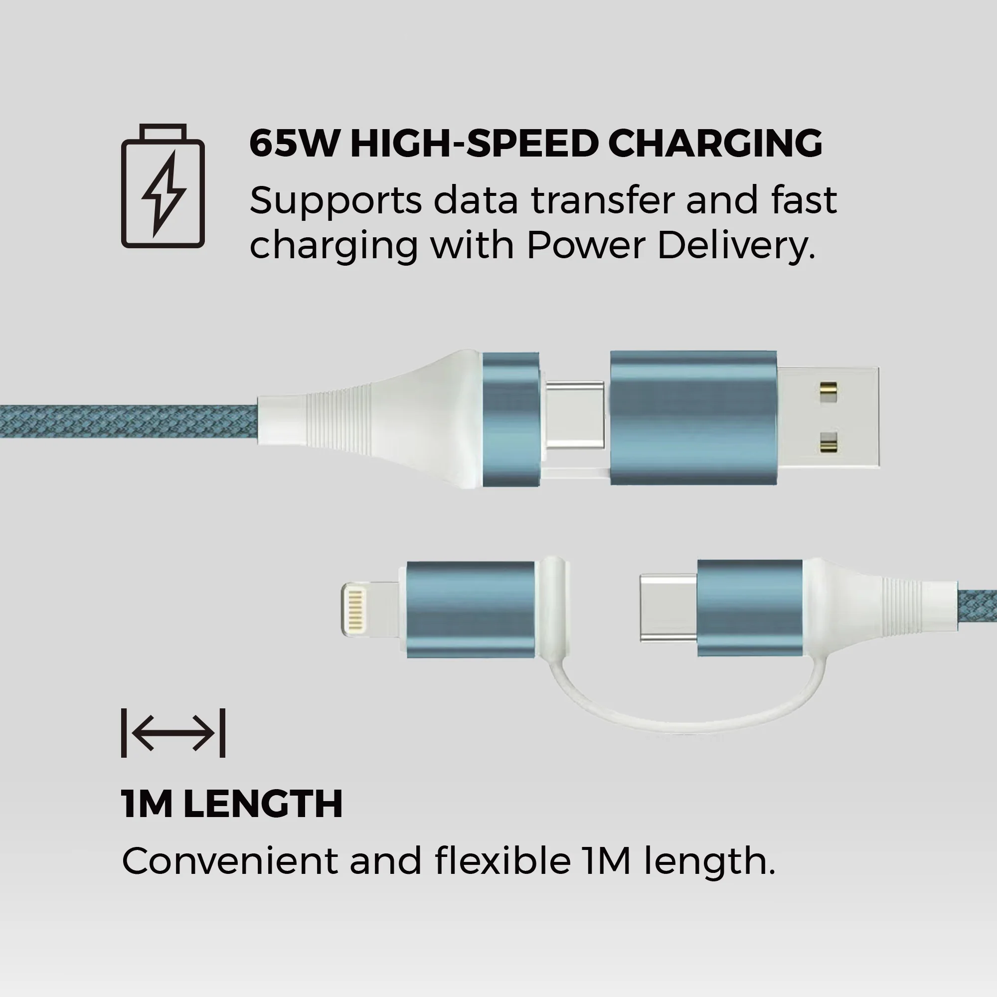Family Pack - 4-in-1 Universal Fast Charging Cables - Image 25