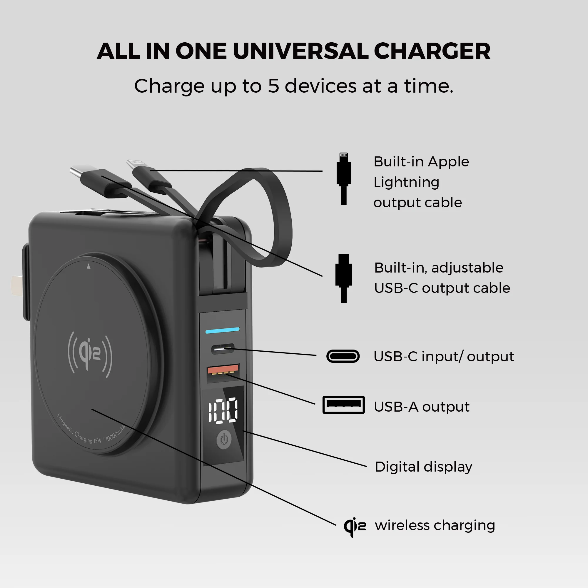Universe 5-in-1 Power Bank & Charger - Image 55